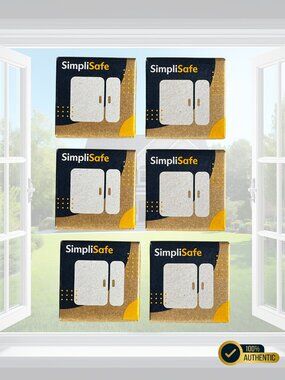 NEW 6 PK SimpliSafe Home Security LATEST Gen3 Window/Door Entry Sensor ES3 White